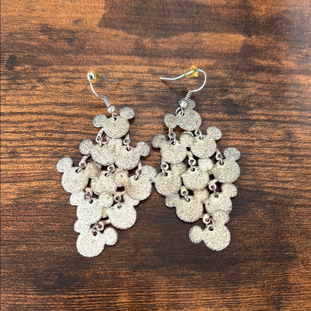 Disney Silver Chandelier Cluster Earrings